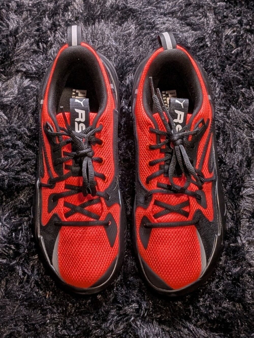 J. Cole x Puma RS-Dreamer Energy Red Black Basketball Shoes Sz 8 - Picture 3 of 9